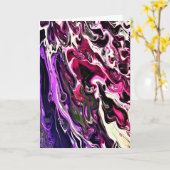 Abstrait Color Study 200, carte (Fleur jaune)