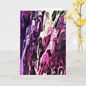 Abstrait Color Study 202, carte (Fleur jaune)