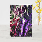 Abstrait Color Study 203, carte (Fleur jaune)