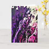 Abstrait Color Study 204, carte (Fleur jaune)