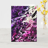 Abstrait Color Study 205, carte (Fleur jaune)