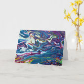 Abstrait Color Study 206, carte (Fleur jaune)