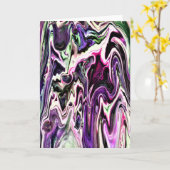 Abstrait Color Study 207, carte (Fleur jaune)