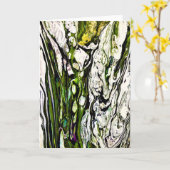 Abstrait Color Study 26, carte (Fleur jaune)