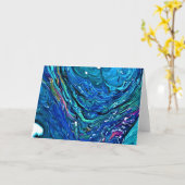 Abstrait Color Study 84, carte (Fleur jaune)