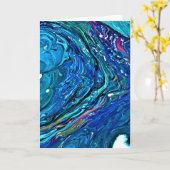 Abstrait Color Study 84, carte (Fleur jaune)