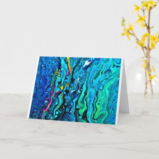 Abstrait Color Study 88, carte (Fleur jaune)