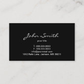 Abstrait coloré Fractal Motif Carte de visite (Dos)