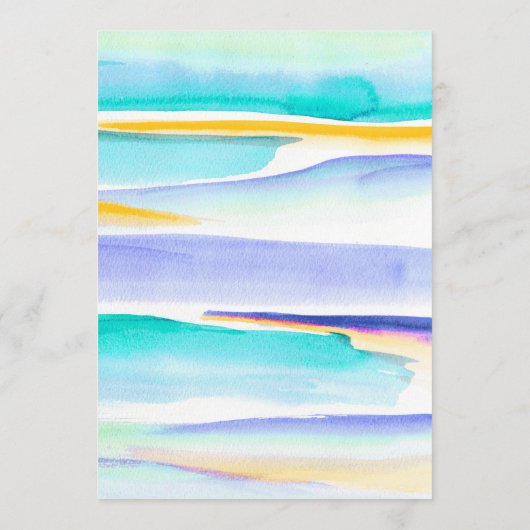 Abstrait coloré tropicale lignes événement menu pe (Dos)