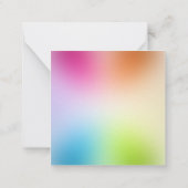 Abstrait Colorful Blank Modèle Élégant Personnalis (Dos)