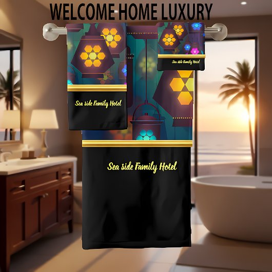 Abstrait contemporain dans une lanterne multicolor