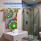 Abstrait contemporain en monogramme multicolore