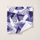 abstrait Cool des années 80 | Motif de formes de p (Gant de toilette)