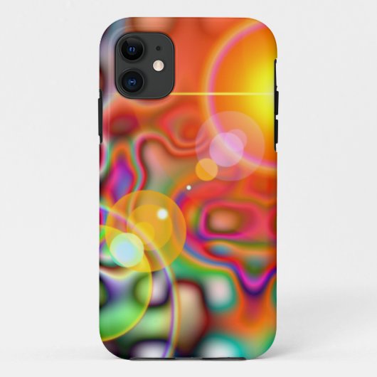 abstrait coque iphone lumineux coloré (Dos)