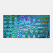 Abstrait couleur bleu vague Mosaïque rétro (Recto)