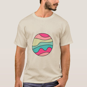 Abstrait couleur ronde 160422(01) T-shirt