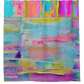 Abstrait Couteau Palette Peinture Douche Rideau (Devant)