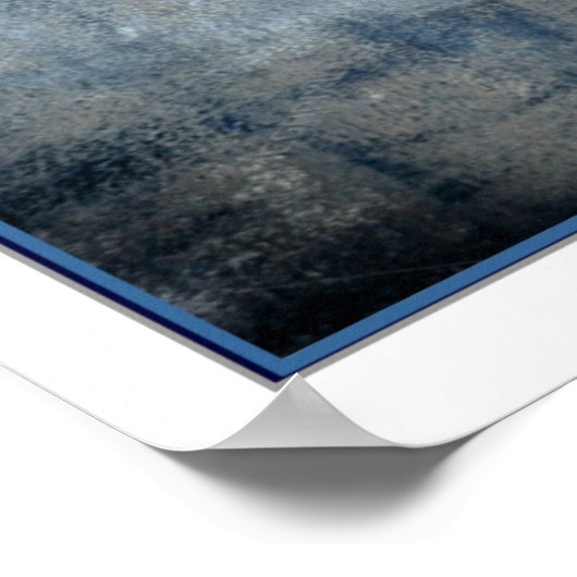 "Abstrait dans Denim" Impression 16x20 (Coin)