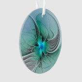 Abstrait De Bleu, Art Fractal Moderne (devant)