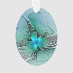 Abstrait De Bleu, Art Fractal Moderne