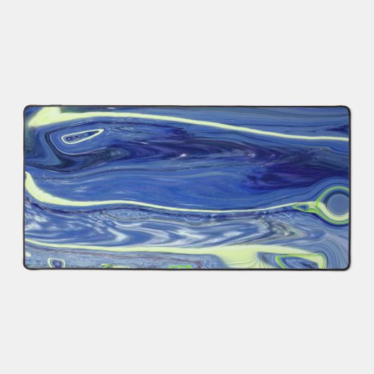 Abstrait de liquide bleu et vert (Recto)