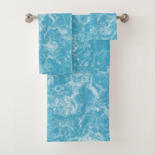 abstrait de marbre bleu et blanc (En situation)