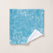 abstrait de marbre bleu et blanc (Gant de toilette)