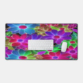 Abstrait de marguerite coloré - Mat de bureau (Clavier et souris)