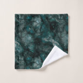 Abstrait de pierre verte sarcelle (Gant de toilette)