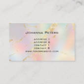 abstrait dégradé faux carte de visite de feuille (Dos)