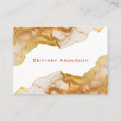 Abstrait d'or do-it-yourself Carte de visite (Devant)