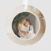 Abstrait d'or | Première photo de Noël mariée (dos)