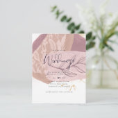 Abstrait Earth Gold Mariage Invitation budgétaire  (Debout devant)