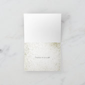 Abstrait éclaboussure de peinture dorée Merci (Intérieur)