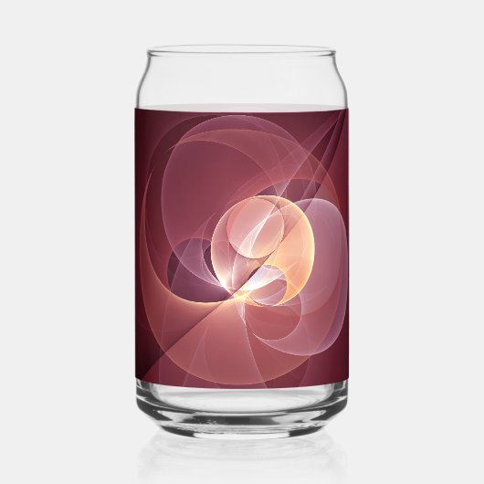 Abstrait Élégant Moderne Art Fractal Vin Rouge (Recto)
