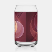 Abstrait Élégant Moderne Art Fractal Vin Rouge (Droite)