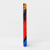 Abstrait en Coque iphone rouge (Dos/Gauche)