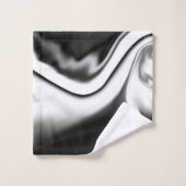 Abstrait en noir et blanc (Gant de toilette)