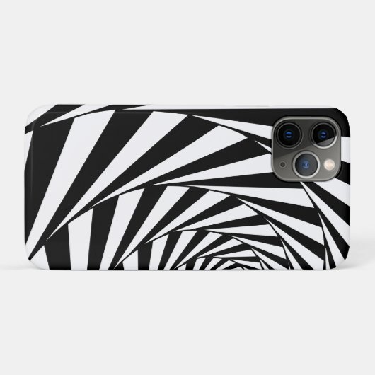 Abstrait Escalier spiral noir et blanc Coque - (Dos (Horizontal))