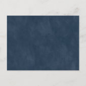 Abstrait Ethereal Navy Bourgogne Faire-part de mar (Dos)