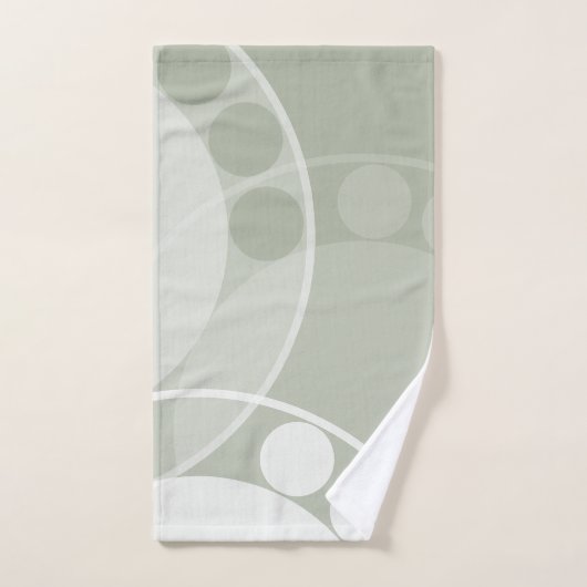 Abstrait Fern Frond - Coloré Neutre - Ensemble de (Serviette à main)