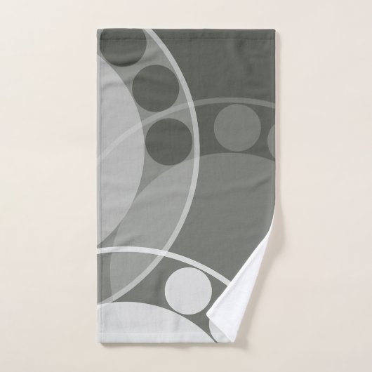 Abstrait Fern Frond - Coloré Neutre - Ensemble de (Serviette à main)