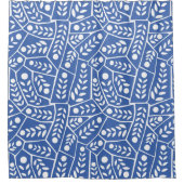 Abstrait Feuilles bleus en forme de rideau de douc (Devant)