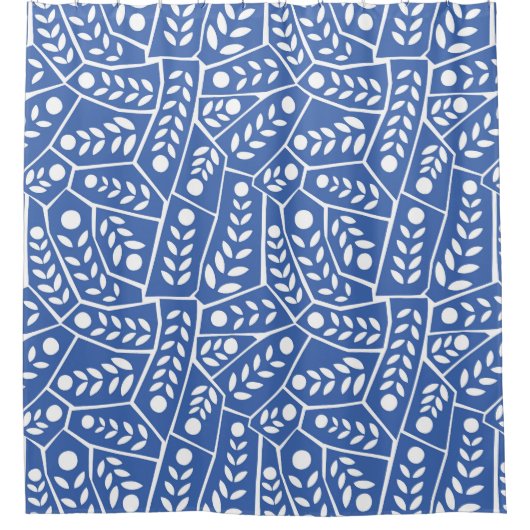 Abstrait Feuilles bleus en forme de rideau de douc (Devant)