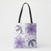Abstrait Floral Art Sac fourre-tout commercial (Devant)