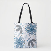 Abstrait Floral Art Sac fourre-tout commercial (Devant)