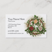 Abstrait Floral Celtic Design Carte de visite irla (Devant)