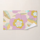 Abstrait Floral Pastel Lilac Motif (Serviette à main)