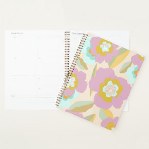 Abstrait Floral Pastel Lilac Motif