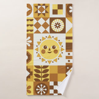 Abstrait floral. Scandinave vintage et folk des